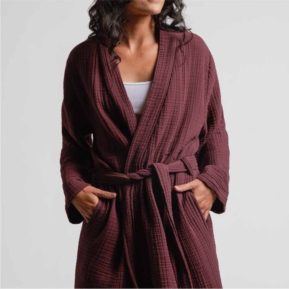 Parachute Cloud Cotton Waffle Robe Mulberry